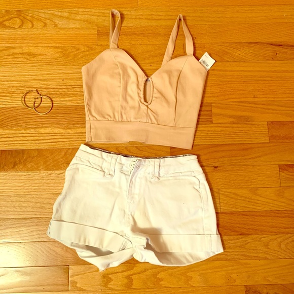 NWT PINK CROP TOP - Picture 1 of 5